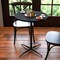 Emma and Oliver 24" Round Wood Cocktail Table with 30" and 42" Columns